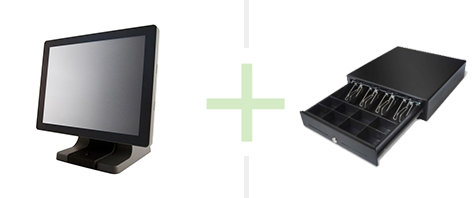 MIDDLE KIT POS TERMINAL 485 (G1820) + CASH DRAWER